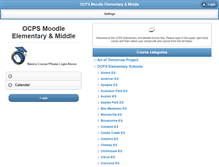 Tablet Screenshot of moodleems.ocps.net